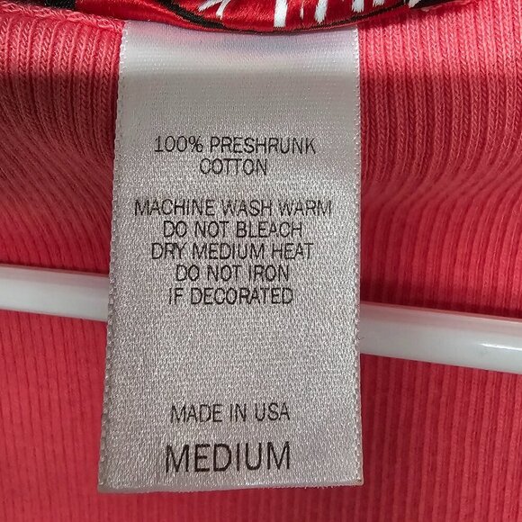 Ron Jon Surf Shop Bubble Gum Pink Ribbed Tank Top Beach Tropical Tikki M - Picture 8 of 9